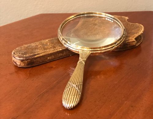 Wonderful Silver Gilt Magnifying Glass by Boin Taburet