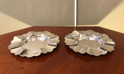Pair of Victorian Silver Trays by Hilliard & Thomason, 1894