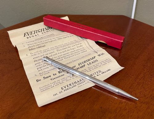 Solid Silver Pencil, ‘Eversharp’, London