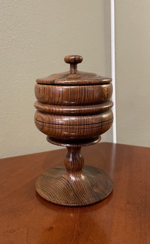 Fine Regency Period Rosewood Spice Jar