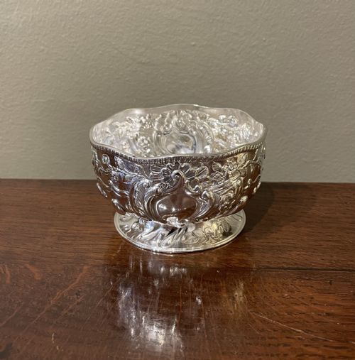 Very Attractive Victorian Silver Bowl, 1889