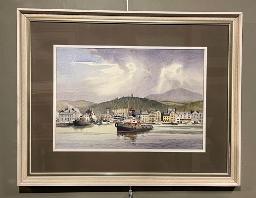 fig 1. John Hobson Watercolour, Ramsey Harbour, Isle of Man