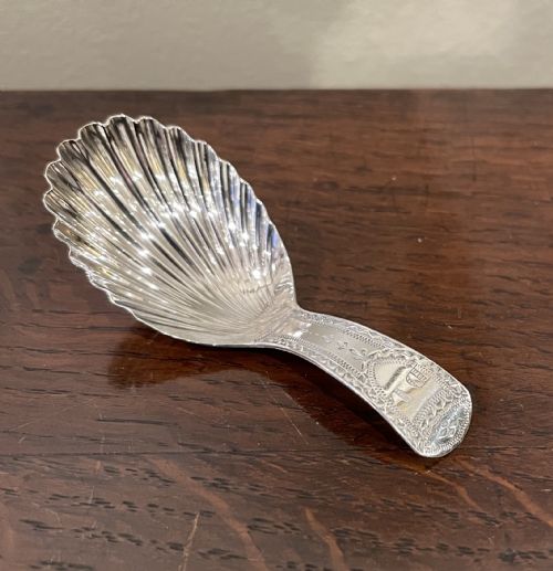 George III Silver Caddy Spoon, Josiah Snatt