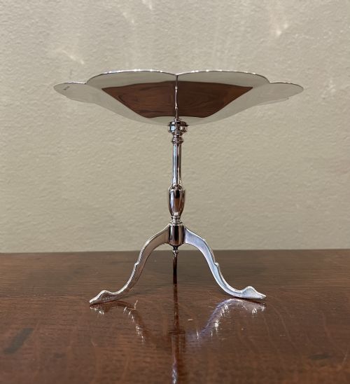 fig 1. Edwardian Solid Silver Miniature Tripod Table Dish, Sheffield 1908 by Roberts & Belk