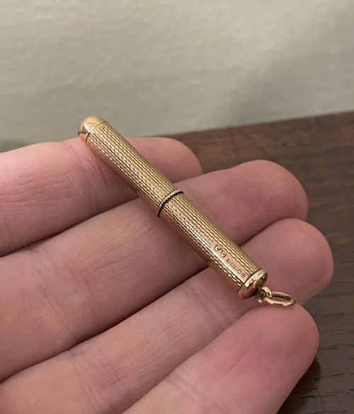 Quality 9ct Gold Cigar Piercer by Cohen & Charles