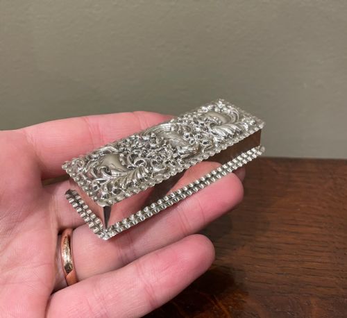 Very Pretty Victorian Silver Box, 1898