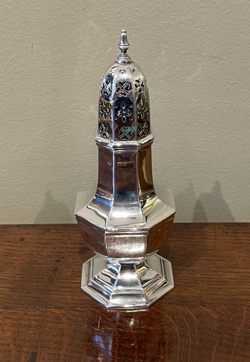 Edwardian Silver Sugar Caster, Chester