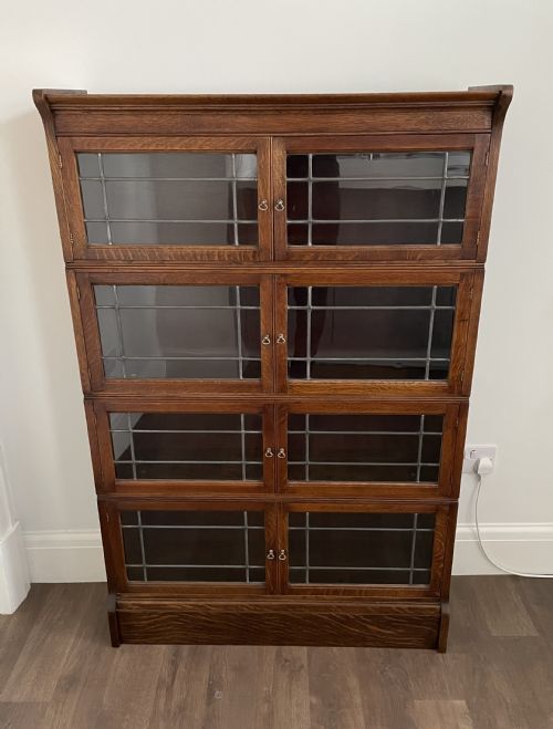 Good 1920s Oak Barristers Stacking Bookcase