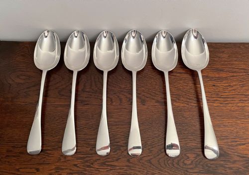 Victorian Solid Silver Table Serving Spoons
