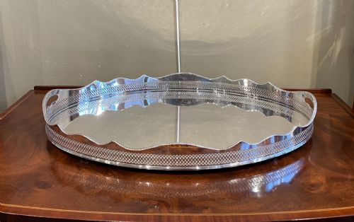 Quality Edwardian Silver Plated Drinks Tray