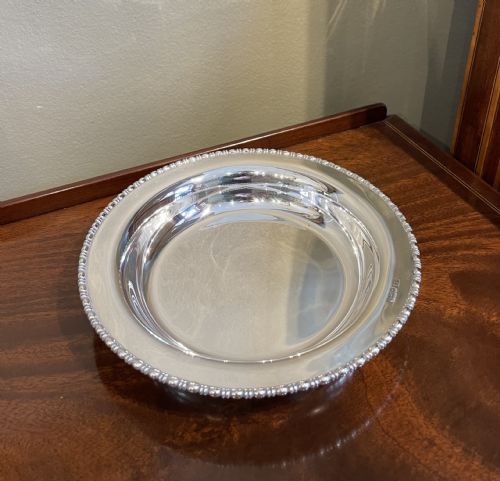 Quality Edwardian Silver Dish Bowl, 1909