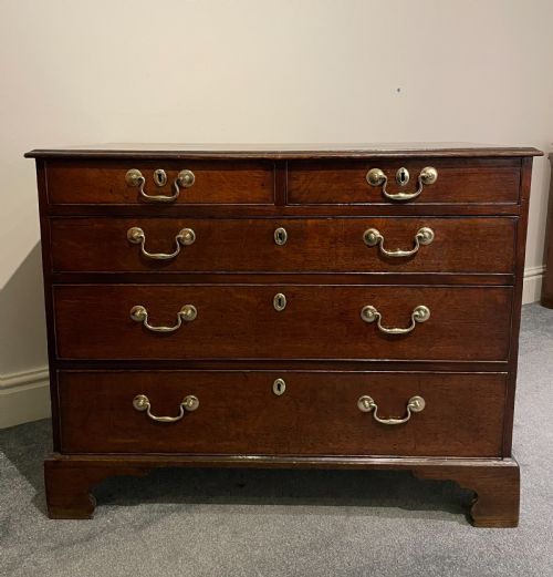 Small Proportioned George III Oak Chest of Drawers