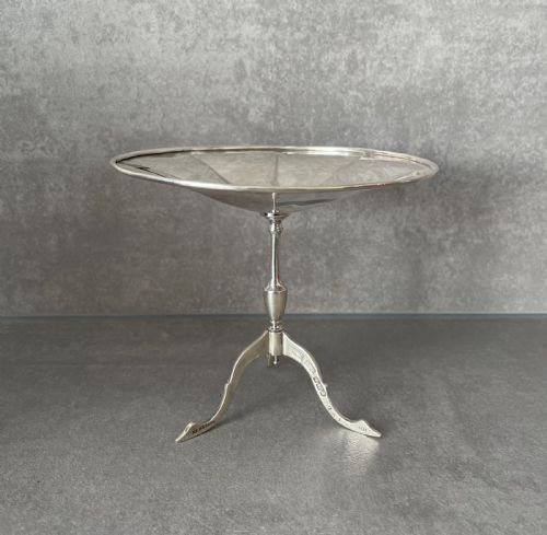 Edwardian Solid Silver Miniature Tripod Table Dish, Sheffield 1910 by Roberts & Belk