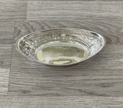 Victorian Solid Silver Bon Bon Basket, 1895