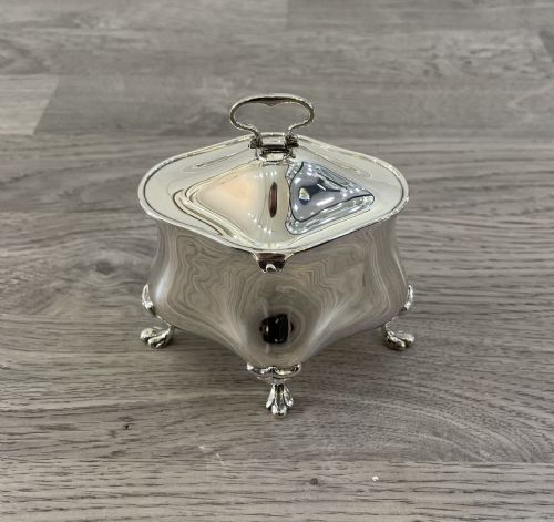 Victorian Solid Silver Tea Caddy, Chester 1900