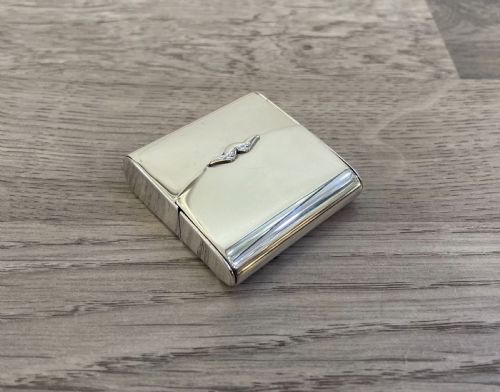 Rare Edwardian Solid Silver Match Vesta Holder, 1901
