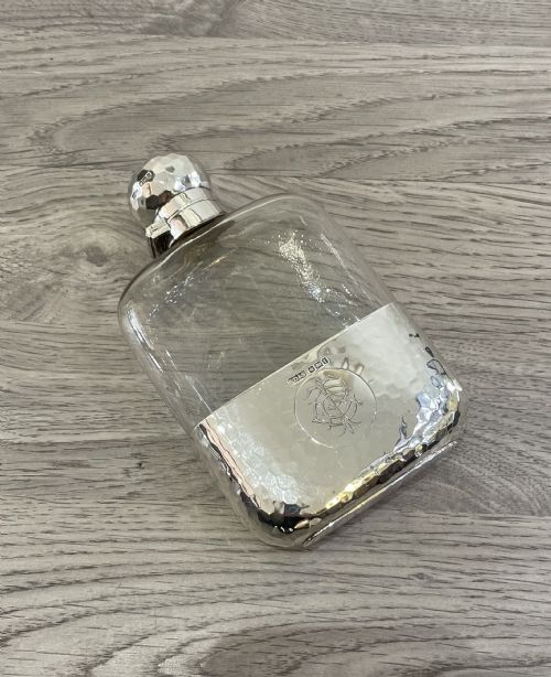 Edwardian Solid Silver Hip Flask