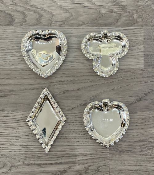 Novelty Set of Four George V Silver Trinket Dishes