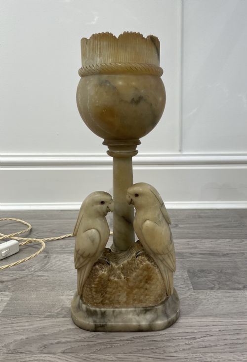 Art Deco Alabaster Table Lamp