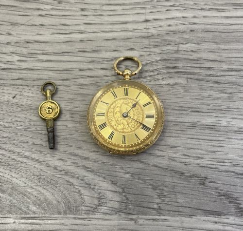 Victorian 18ct Gold Fob Pocket Watch