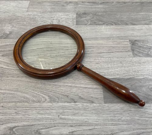 Regency Mahogany Gallery Magnifying Glass