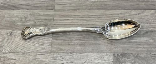 Quality Victorian Silver Kings Pattern Basting Spoon