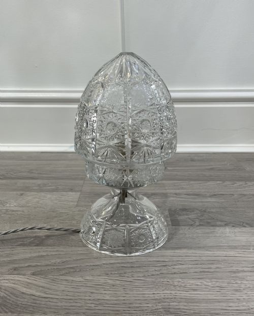 Quality George V Cut Glass Table Lamp