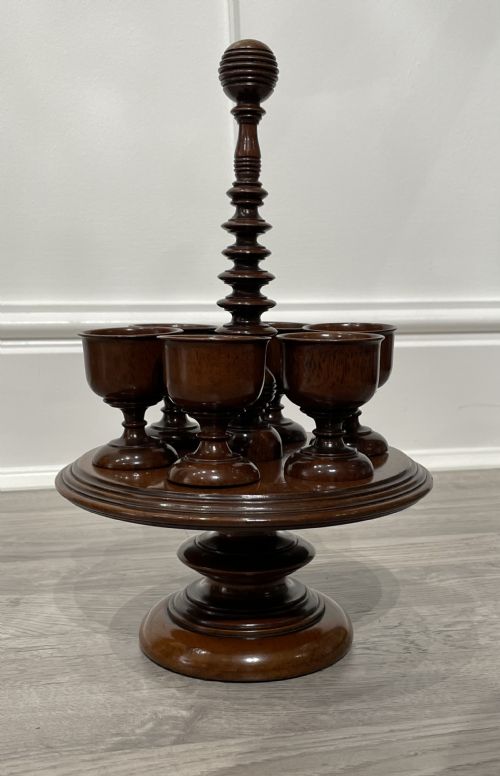 Exceptional George III Treen Egg Cruet