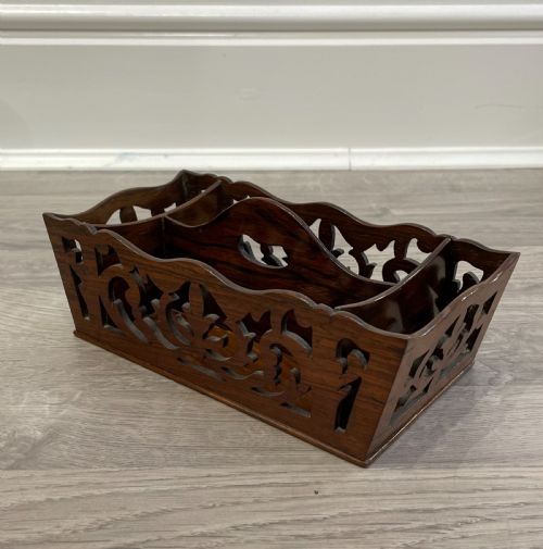 Regency Rosewood Desk Correspondence Tray