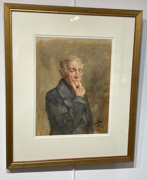 Watercolour of Elderly Man by Henry Wright Kerr (1857 - 1936)