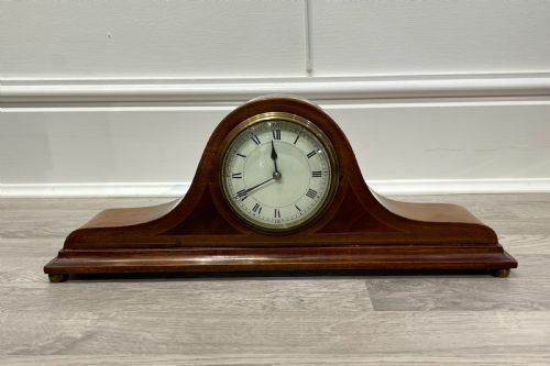 Edwardian Inlaid Mahogany Mantel Clock