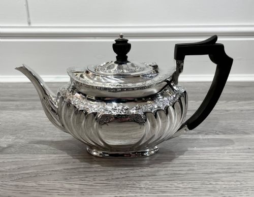 Victorian Solid Silver Teapot, 1898