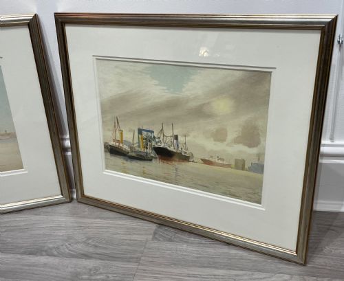 fig 1. Pair of Watercolours by John Hobson Nichsolon (1911-1988)