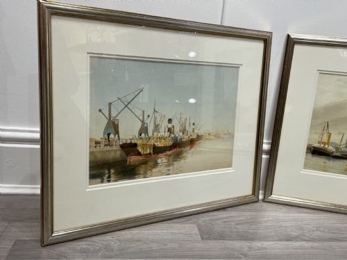 fig 2. Pair of Watercolours by John Hobson Nichsolon (1911-1988)