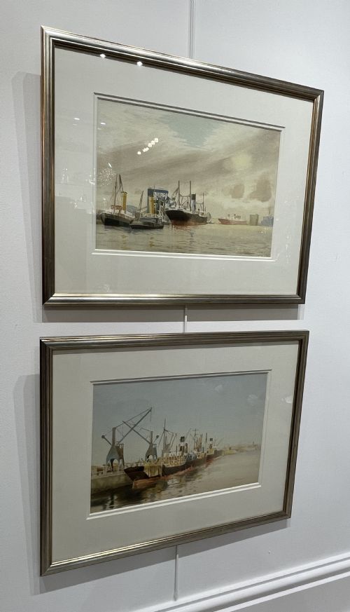fig 3. Pair of Watercolours by John Hobson Nichsolon (1911-1988)