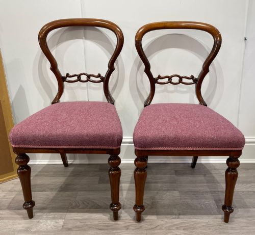 Quality Pair of Victorian Rosewood Chairs
