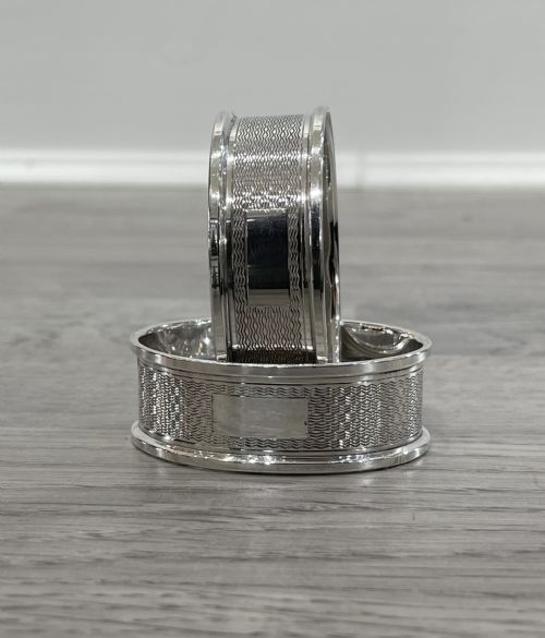Pair of Solid Silver Napkin Rings