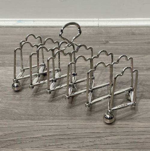 Rare Victorian Silver Plated Expanding Toast Rack by Elkington