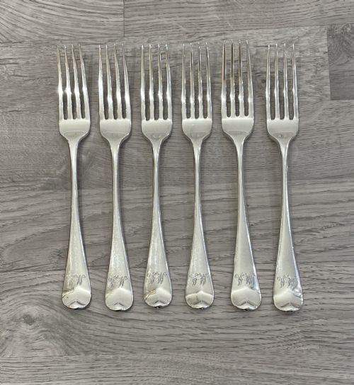 Good Set of Six George III Dinner Forks, 1792 - 1794