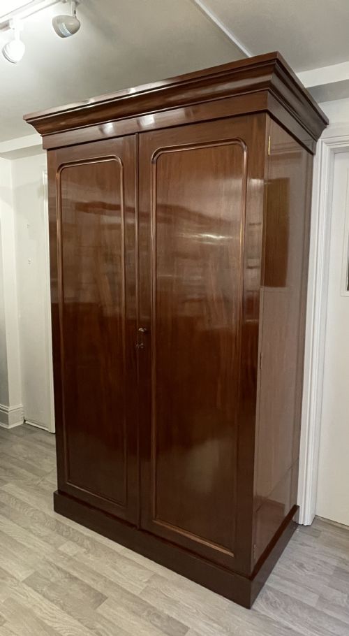 fig 1. Victorian Mahogany Wardrobe by Heal & Sons