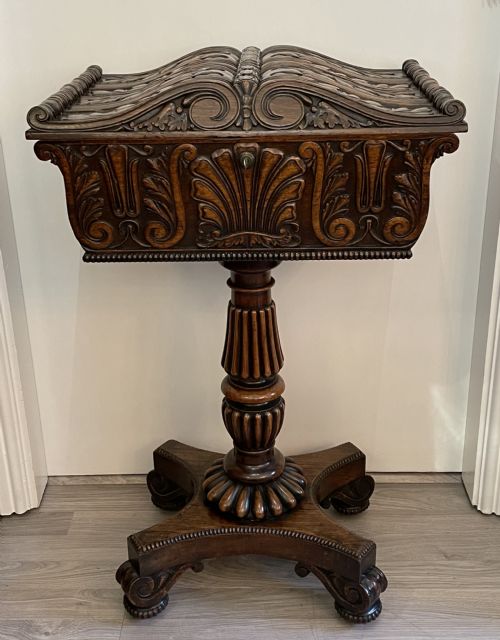 Regency Rosewood Sewing Table, Attributed to Gillows