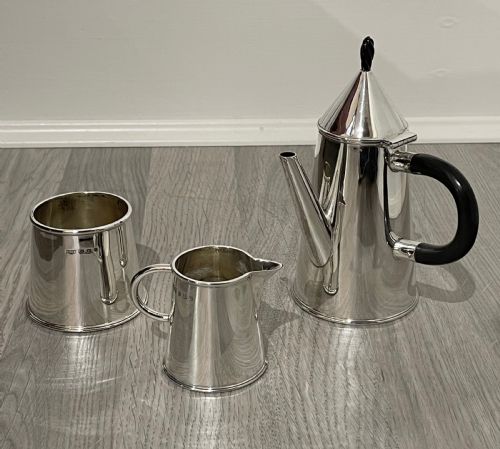 Quality Art Deco Solid Silver Coffee Set