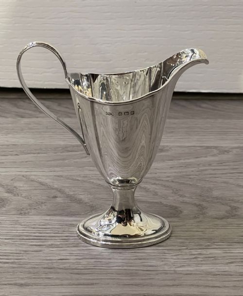Attractive Solid Silver Cream Jug