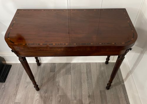 Stunning Regency Mahogany Games Card Table
