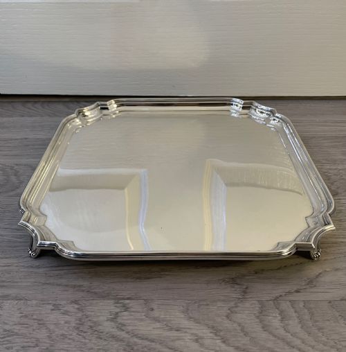 George VI Solid Silver Drinks Tray, 1939