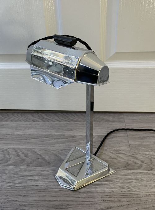 Art Deco Chrome Pirouett Desk Lamp