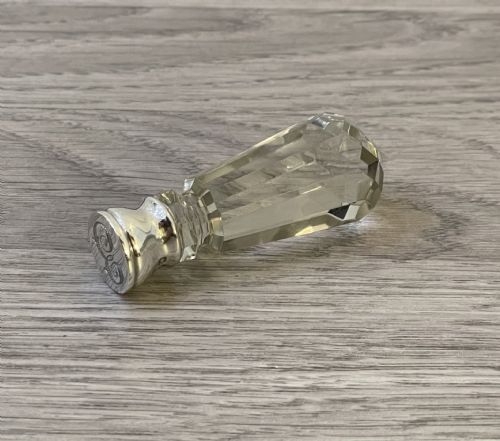 Victorian Cut Glass & Silver Wax Seal