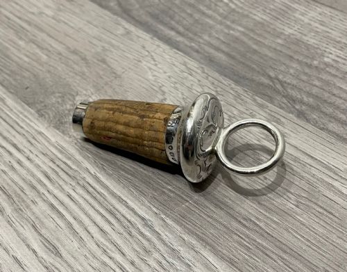 Victorian Silver Wine Bottle Stopper, Charles Reily & George Storer, 1850