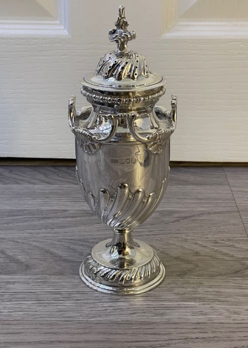 Very Large Rococo Style Silver Sugar Caster, 1905