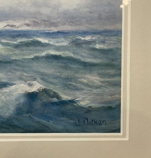 JAMES AITKEN MARINE WATERCOLOUR - ADDITIONAL PHOTO 4
